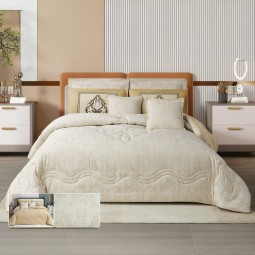 Embroidered duvet cover set, royal design, single size 230 x 170 cm - 2GG4-A05-115 Embroidered duvet cover set, royal design, single size 230 x 170 cm - 2GG4-A05-115
