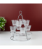 Metal Cup Holder - 12 Compartments - Silver Metal Cup Holder - 12 Compartments - Silver