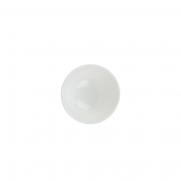 Ceramic Serving Bowl - White with Gold Rims - 11 x 6 cm