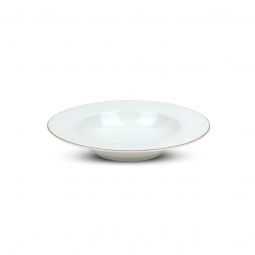 Round ceramic serving plate - 25 x 4 cm