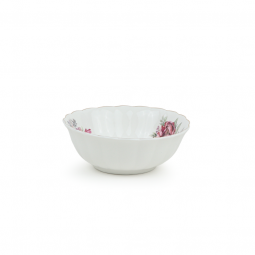 Pink Floral Patterned Plate - 18 x 6 cm