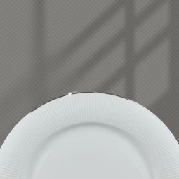 Round Serving Platter - Silver Lined - 26 x 26 cm