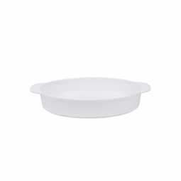 Oval ceramic baking tray
