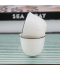 Elegant coffee cup set - white with black lines - 12 pieces Elegant coffee cup set - white with black lines - 12 pieces