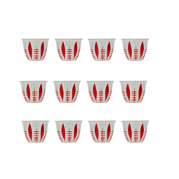 Al Badia cups set - small size - 12 pieces - 5 x 7 cm - 2SS4-508