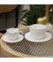 Ceramic Turkish coffee and cappuccino cup set - white - 24 pieces Ceramic Turkish coffee and cappuccino cup set - white - 24 pieces