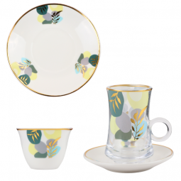 Coffee and tea cup set - 36 pieces
