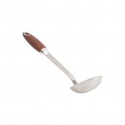 Scoop spoon with wooden handle, 36 cm