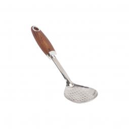 Scoop spoon with wooden handle, 32 cm