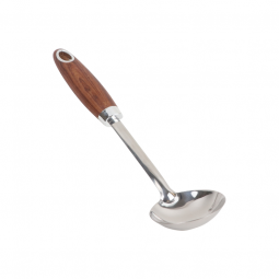 Scoop spoon with wooden handle, 30 cm