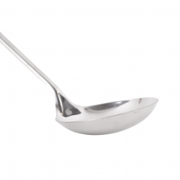 Round spoon with wooden handle 32.5 cm