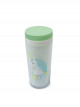 Double layer hot and cold water cup with side belt 300ml