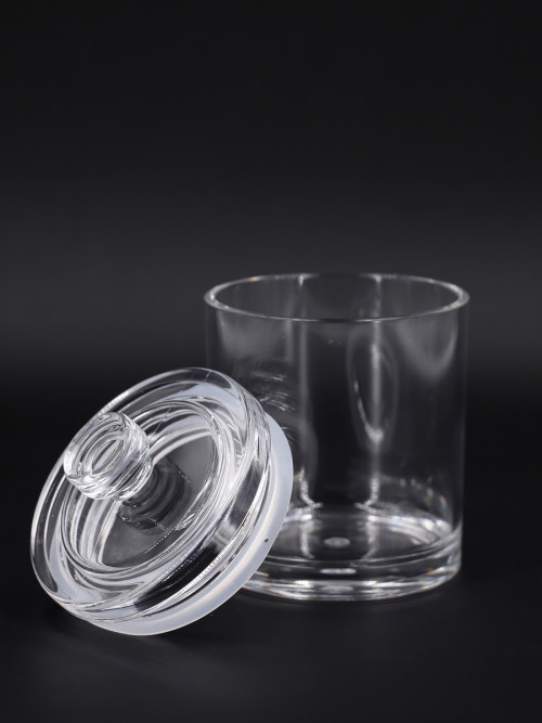Round transparent acrylic case, size: 14 * 10 cm