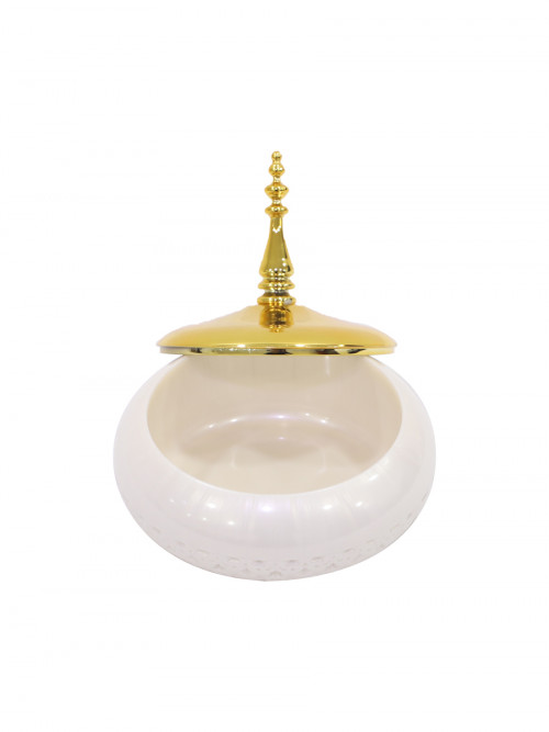 A small size dates bowl, pearl color