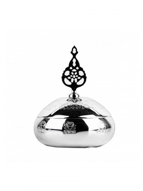 A large size chandelier dates bowl, silver color