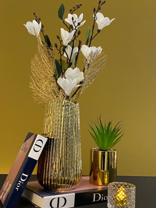 Modern and modern golden rose vase 23 cm