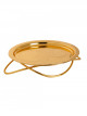 Tray Serving Tray Round Gold Color 36 cm