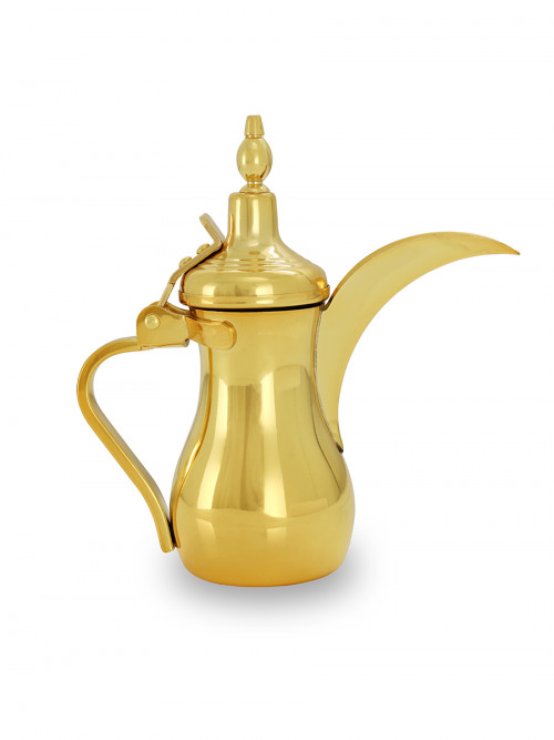 طقم تقديم القهوة العربية  لون ذهبي 5 قطع