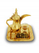 Arabic coffee serving set gold color 5 pieces