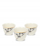 White decorated coffee cups 12 pieces