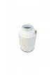 White metal flower pot with handle size: 40*27 cm