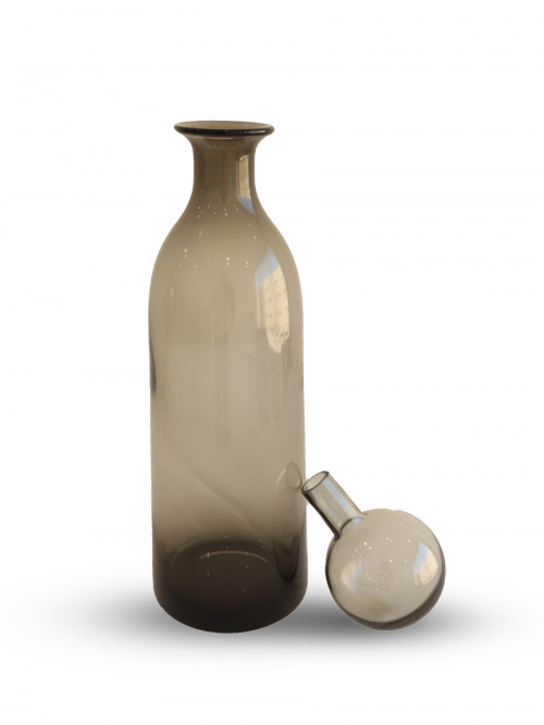 Black clear glass vase: 43 * 12 cm