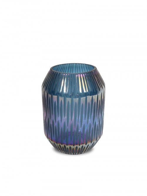 Purple color vase, attractive design glass