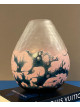 multicolored decorative glass vase
