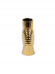golden ceramic vase