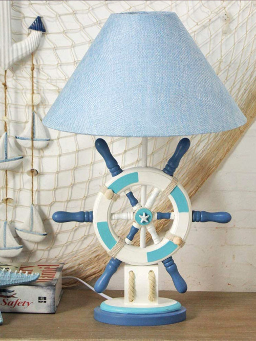 Lampshades in the form of a multi-colored steering wheel