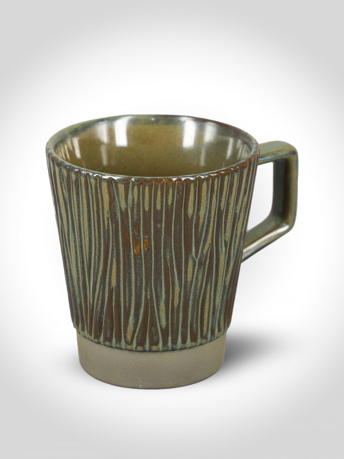 Brown glass cup