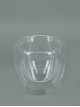 Transparent Double Layer Glass Mug Size: 180ml