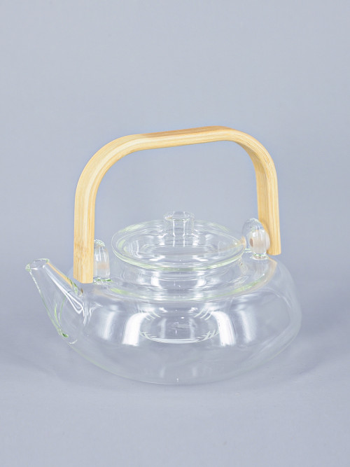 Transparent glass teapot capacity: 800 ml liter