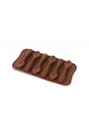  قالب شوكولاتة على شكل ملاعق يحتوي على 15 فتحة بني 21x10.5x1.9سنتيمتر 
