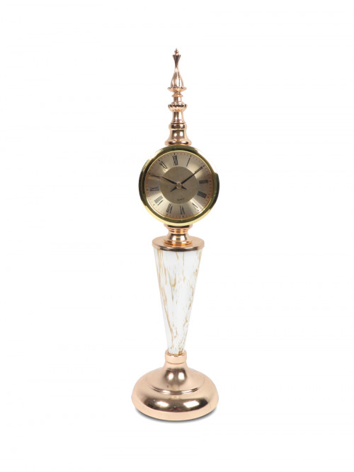 Decorative watch, a masterpiece, with a golden base