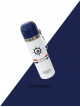 White mineral water bottle with blue cap, capacity: 500 ml