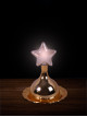 Decorative lighting 3 pieces in the form of a golden star 15 * 21 cm