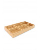 Wooden Rectangular Nuts Divider With Elegant Cover Size 43 * 23 cm