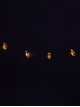 مصابيح زينة خاصة برمضان ذهبي على شكل هلال / نجمة  1.80 متر 