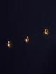 مصابيح زينة خاصة برمضان ذهبي على شكل هلال / نجمة  1.80 متر 