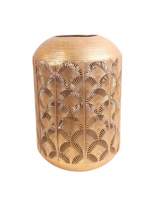 Lantern for candle holder metal gold 28*35 cm