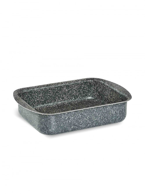 Gray rectangular oven tray, size 37 * 27 cm