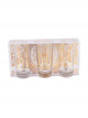 Water cups decorated with gold 3 pieces set