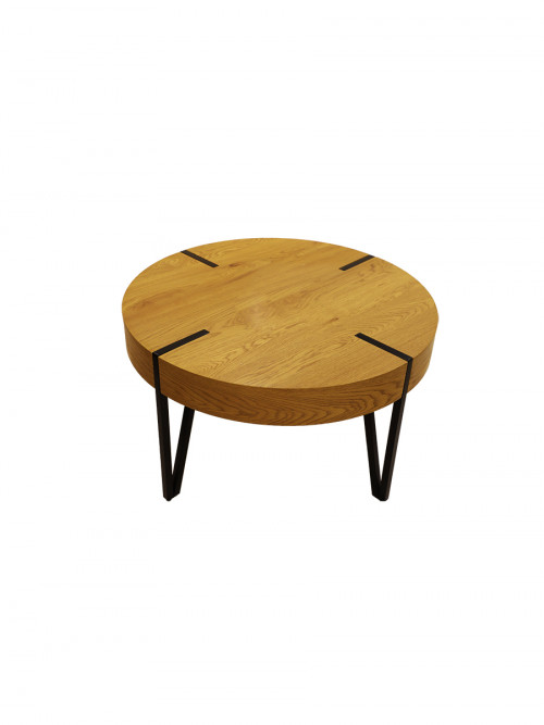 A set of wooden serving tables, round shape 5 pieces