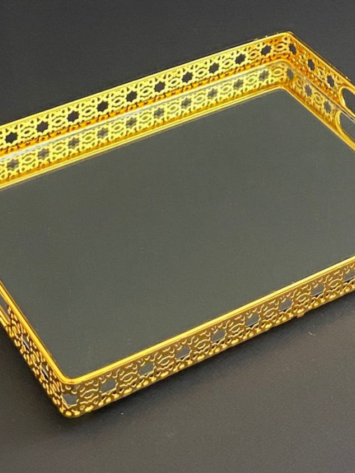 Wear a gold mirror, size 34 * 24 cm