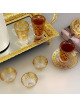 36 Pieces set of cups and saucers with decorative serving plates