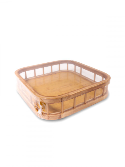 Take a wooden serving tray, size 30 cm