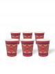 Paper cups with Ramadan decoration with the phrase “Hail you, Ramadan”, 6 pieces