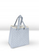 Insulated bag for meals and trips, heat and cold, blue color, size: 32 * 18 * 32 cm