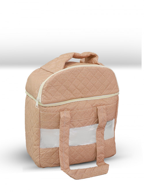 Insulated bag for meals and trips, heat and cold, pink color, size: 32 * 27 * 20 cm
